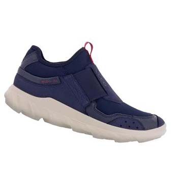 Women's Ecco Mx Low Slip On Sneakers Blue | SG 229KOR